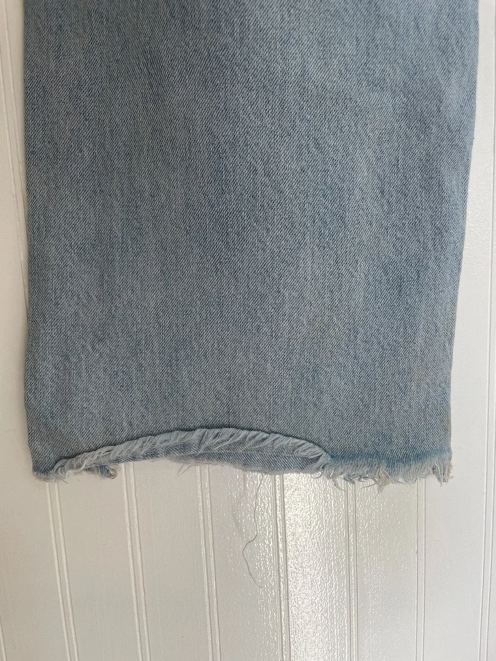 AMERICAN EAGLE Skater Jean 100% Cotton High Rise Wide Leg Distressed Size 8